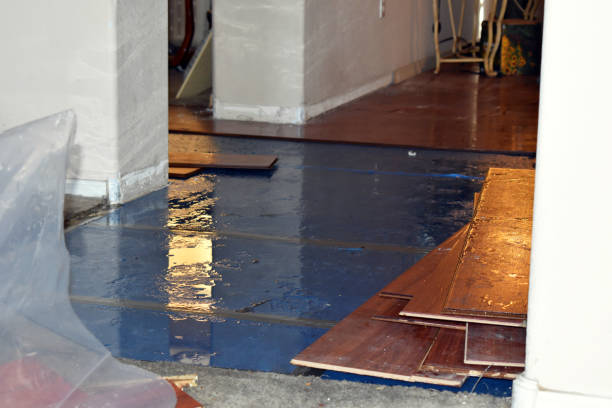 Professional Burst Pipe Cleanup technician working in Garfield, NJ
